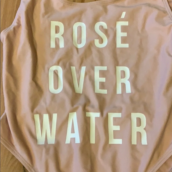 Rosé over water one piece bathing suit - Picture 3 of 7